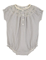 Combi bloomer vichy bleu