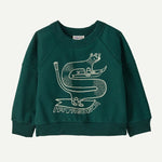 Baby Crewneck Sweatshirt - Skisel: Cascade Green