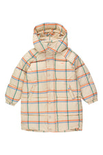 Check padded jacket/coat