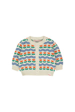 Flowers baby cardigan