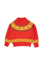 Folky mockneck sweater