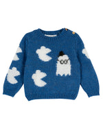 Blue alpaca pullover