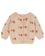 Cardigan beige-rose