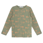 AMMEHOELA Grasshopper Langarm-T-Shirt Oliv