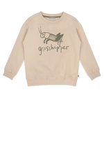 AMMEHOELA Grasshopper Baumwollpullover Beige