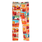 AMMEHOELA Leggings mit Artstripe-Print Orange