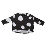 Cow Long Sleeve Sweater Black and White