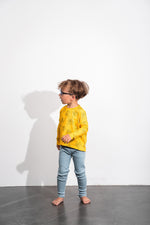 Tree Long Sleeve Sweater Yellow