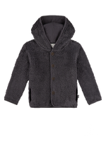 Sanetta fluffy jacket- grey