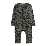 AMMEHOELA Zepp Tiger Print Bodysuit Green