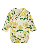 Flowers aop wrap body