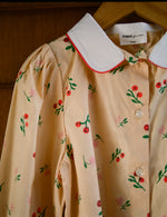 Cherry chincilla blouse