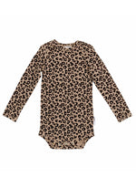 Brown Leopard AOP romper