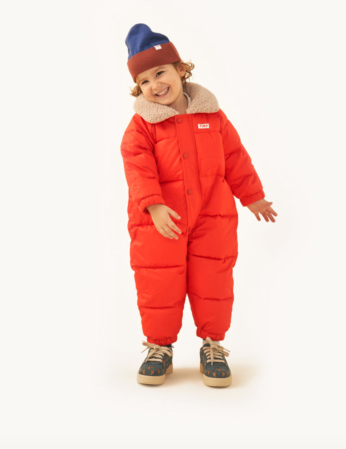 Solid padded overall - Red