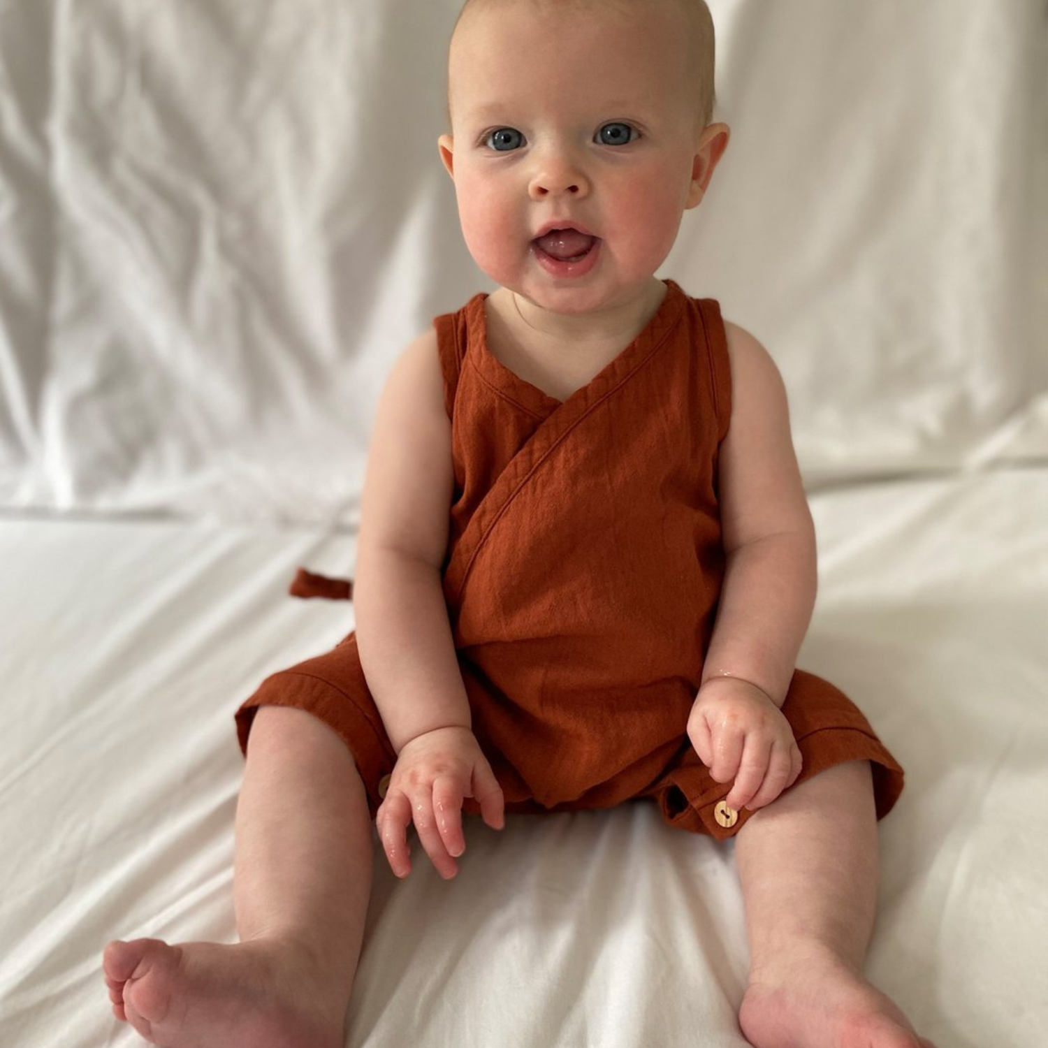 Beaumont Evan Baumwoll-Strampler Rost