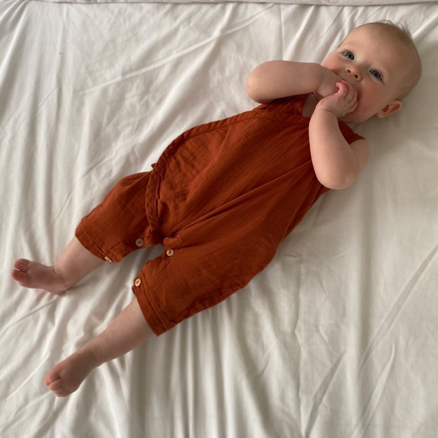 Beaumont Evan Baumwoll-Strampler Rost