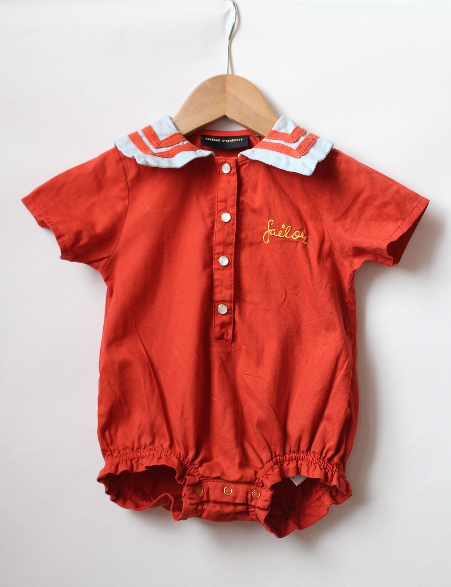Pre-loved sailor romper from Mini Rodini