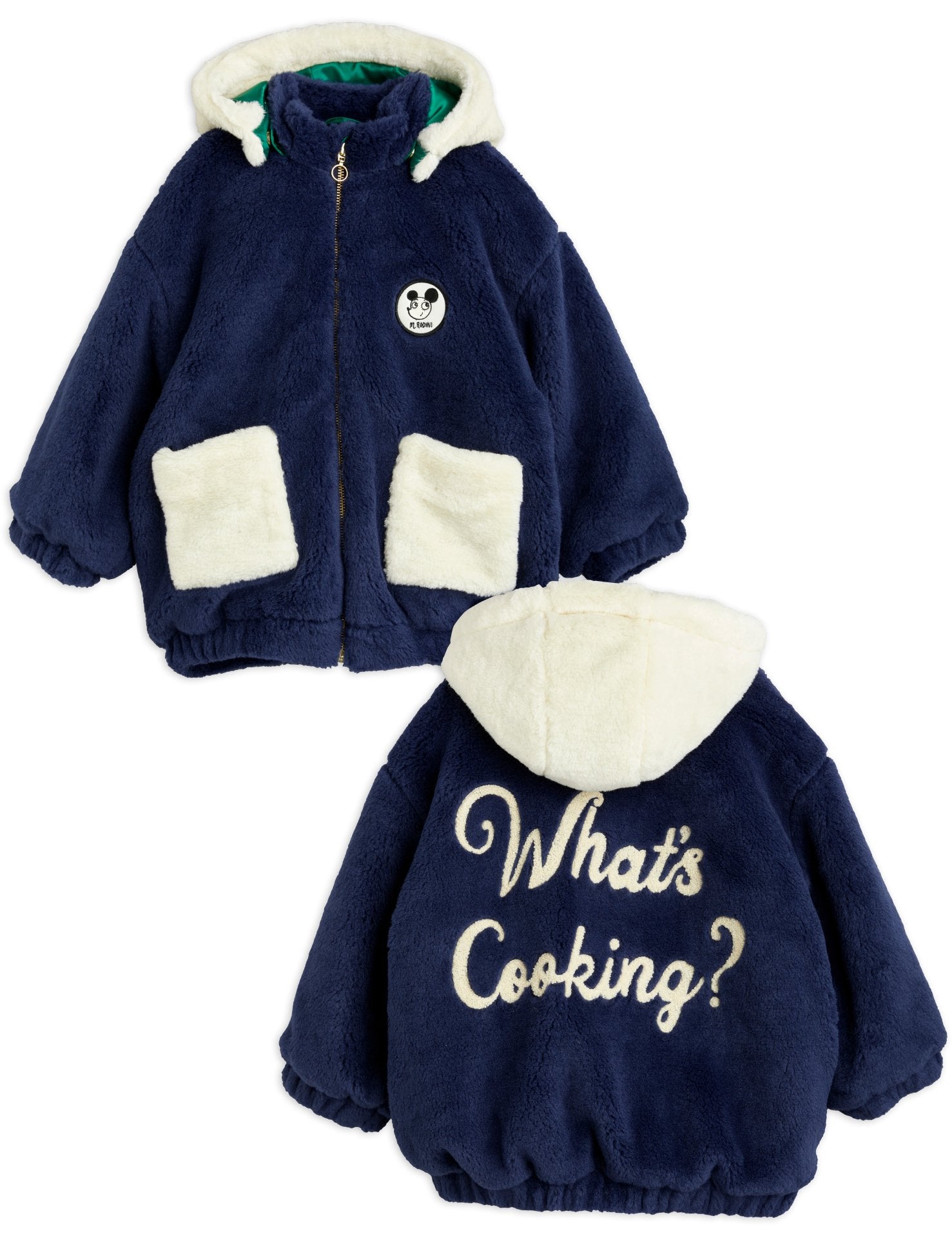 What's cooking faux fur baby jacket