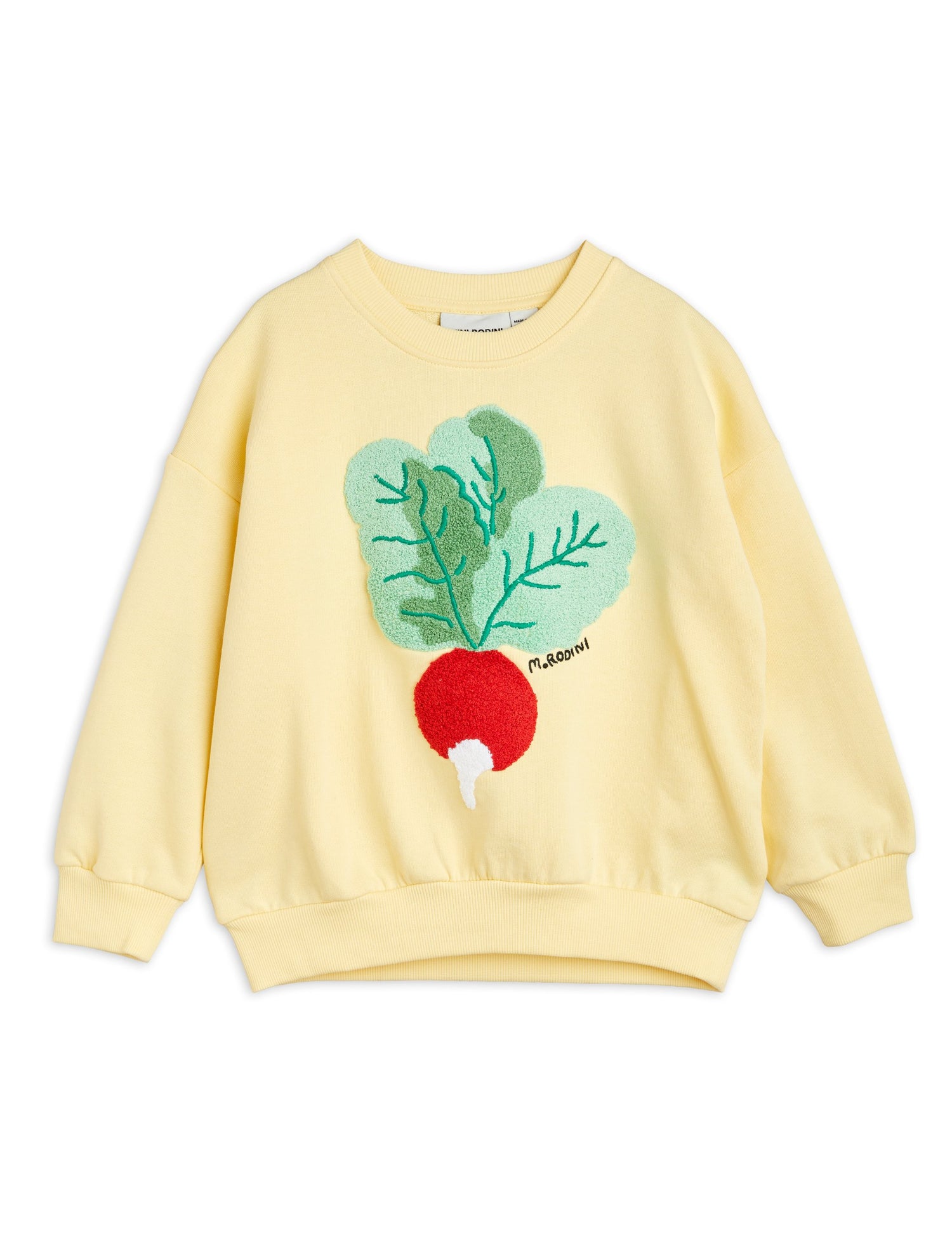 Radish chenille emb sweatshirt