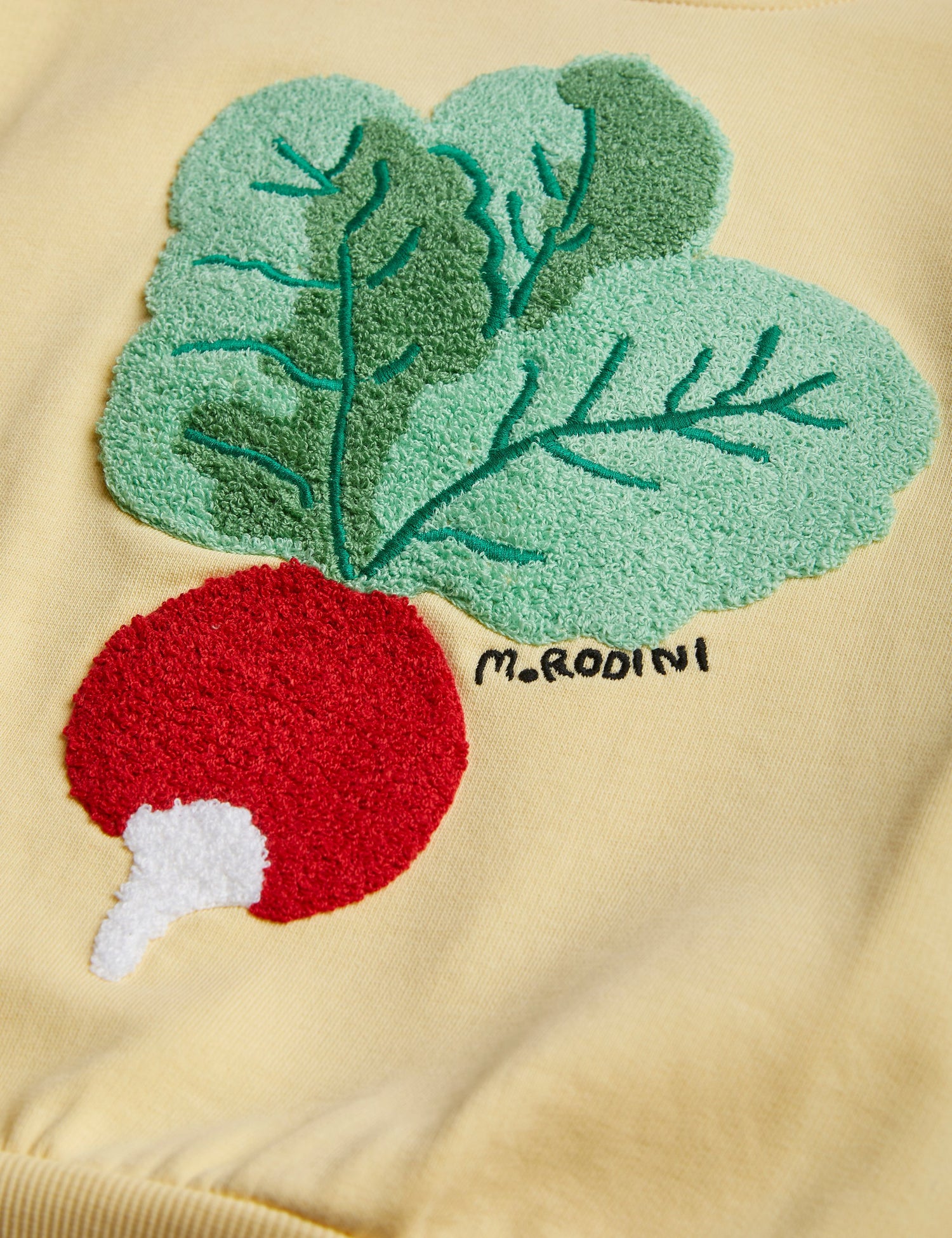 Radish chenille emb sweatshirt