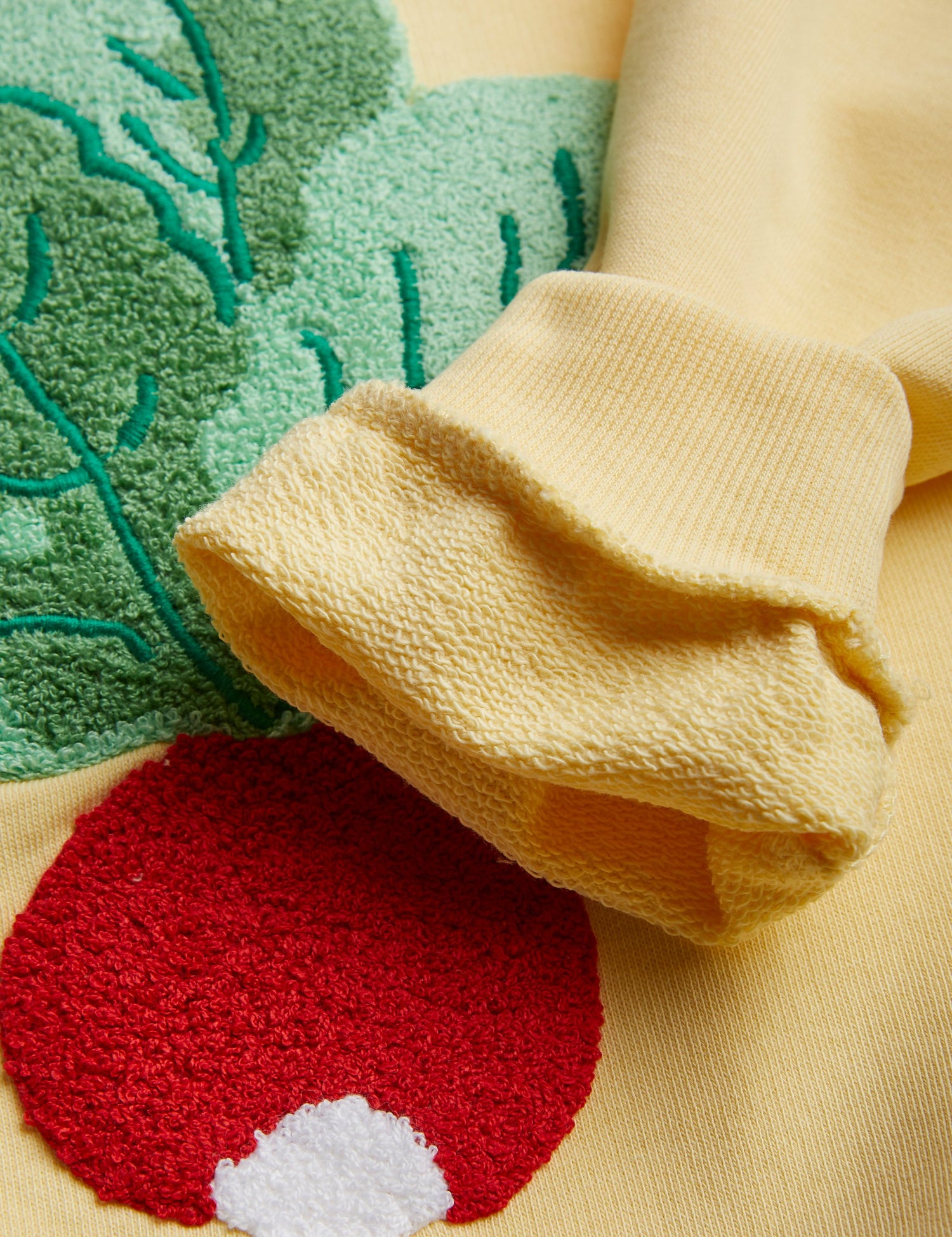 Radish chenille emb sweatshirt