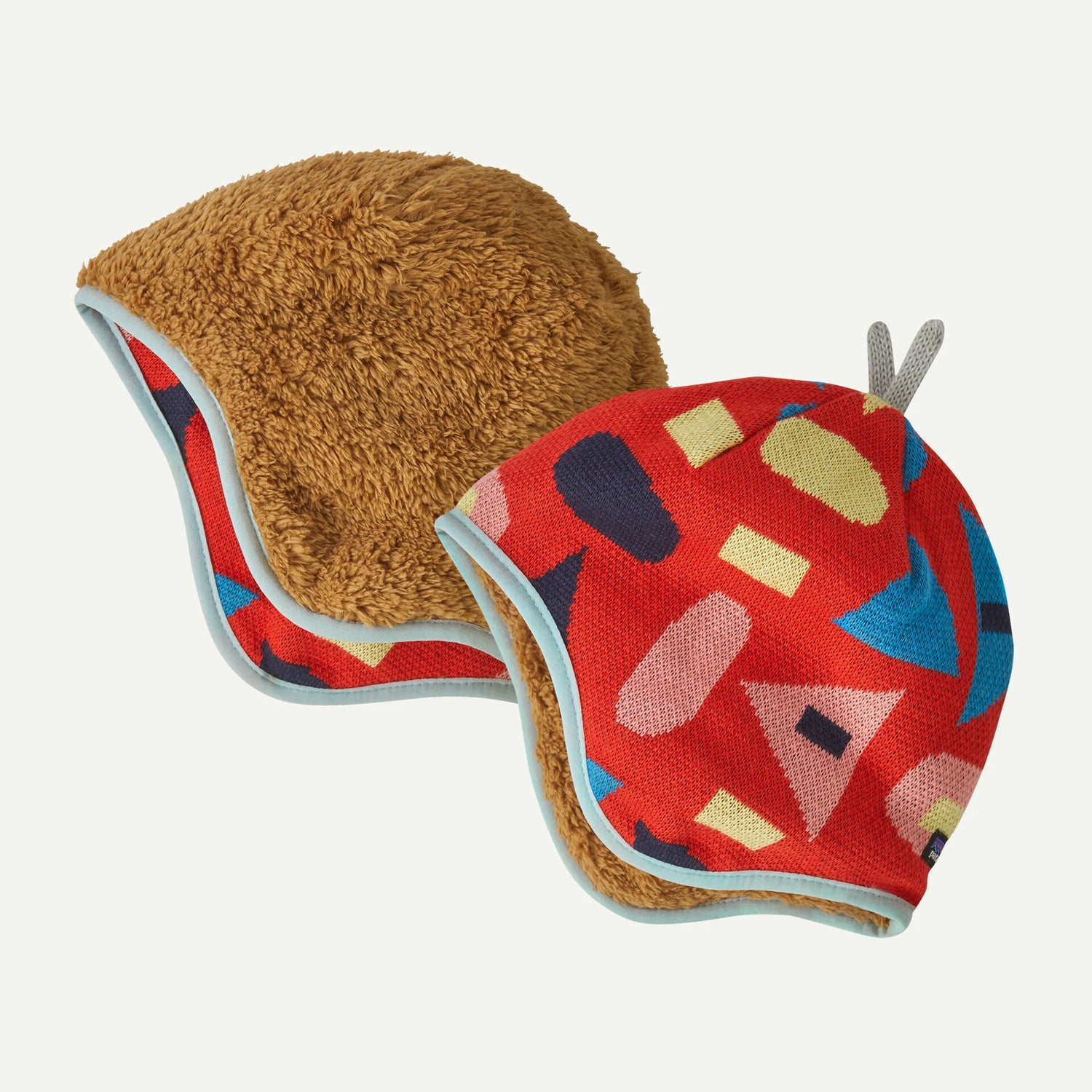 Baby Reversible Beanie - Forest Being: Sizzle Red
