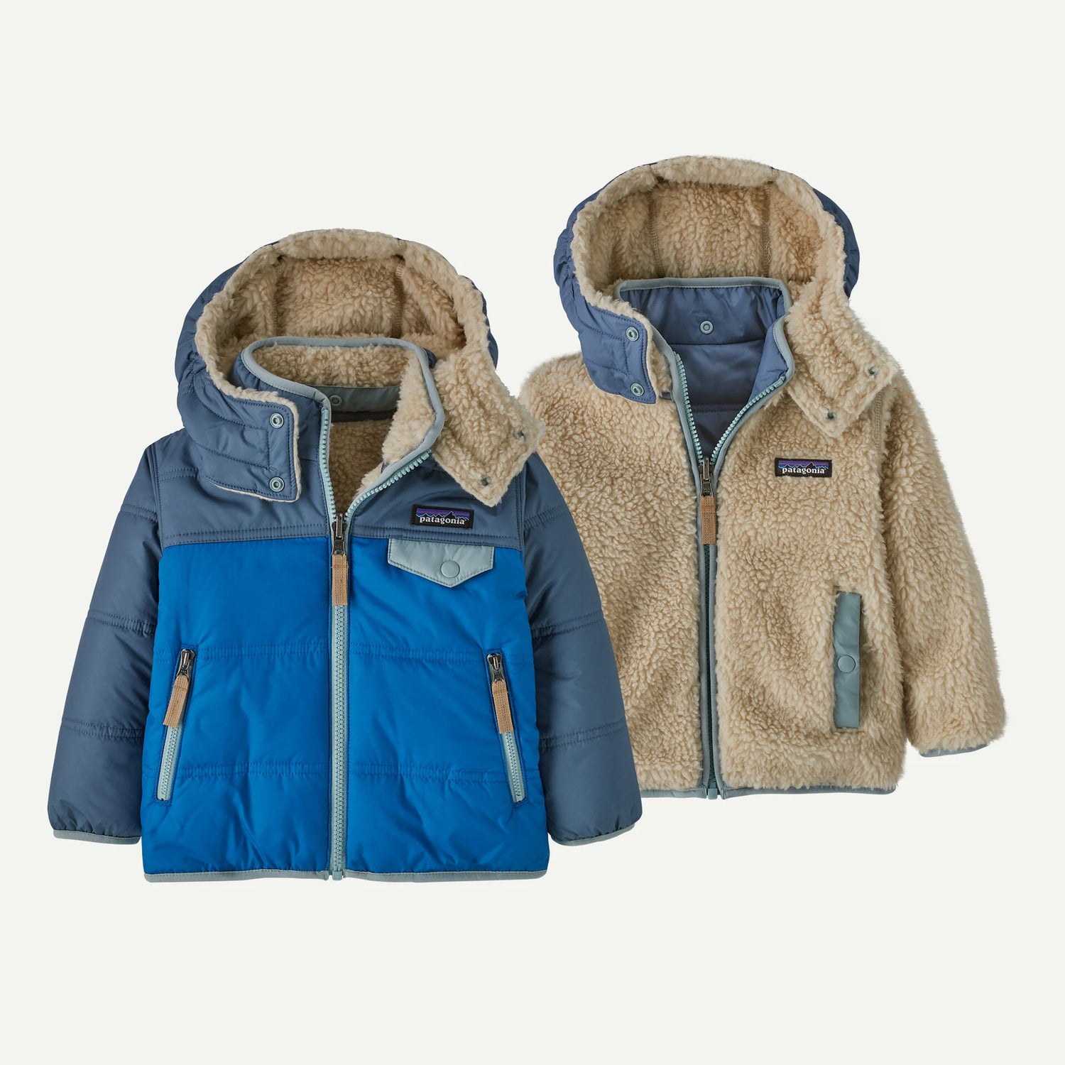 Baby Reversible Tribbles Hoody - Endless Blue