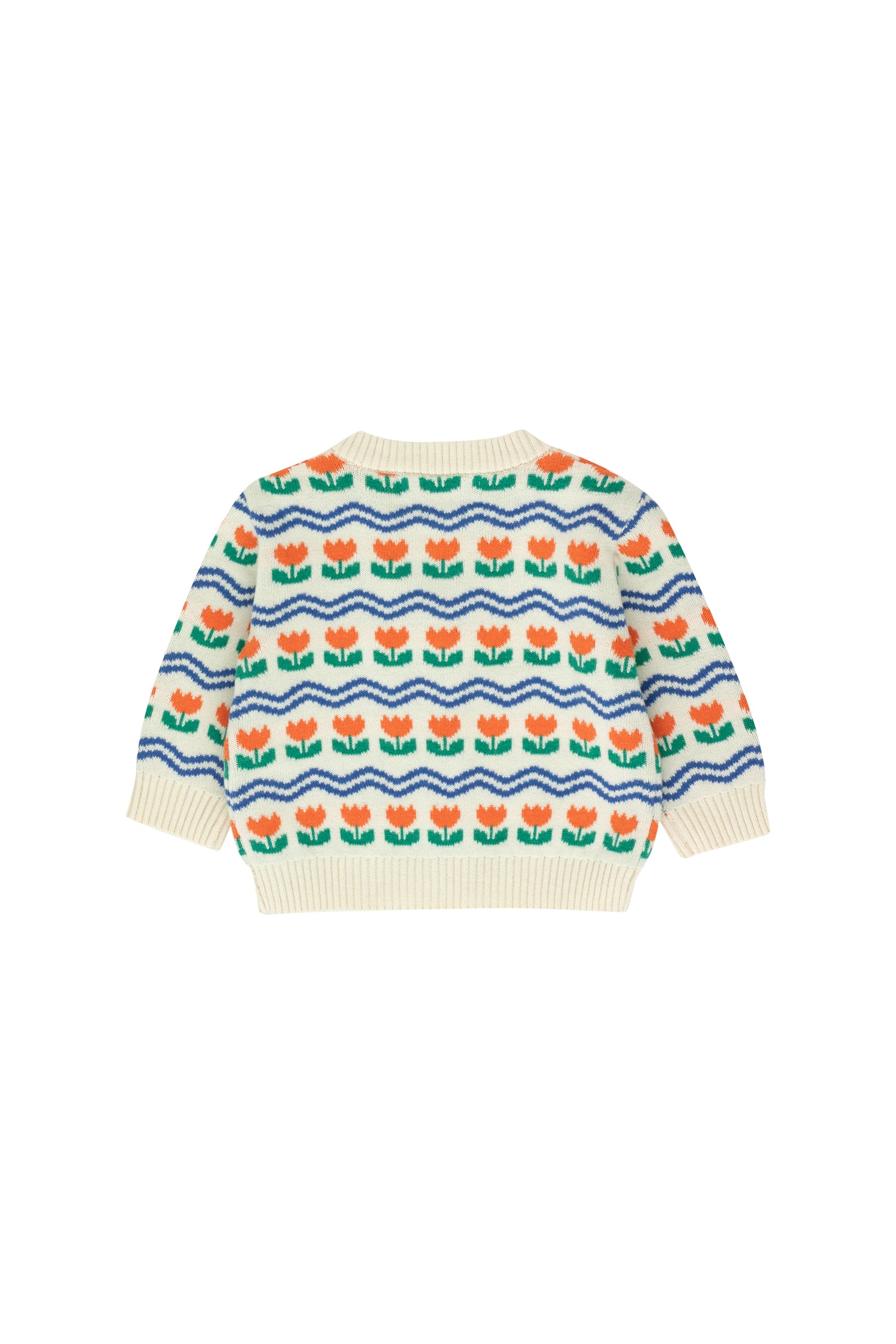 Flowers baby cardigan
