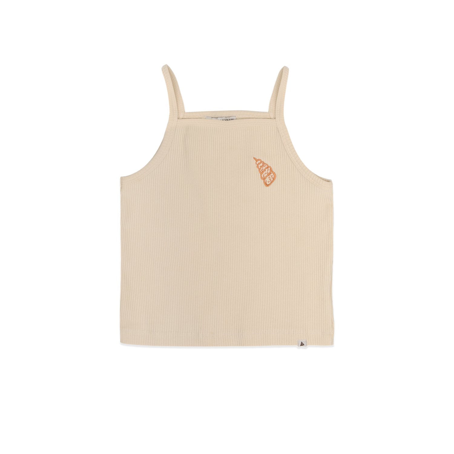 AMMEHOELA Ella Cropped Singlet Beige
