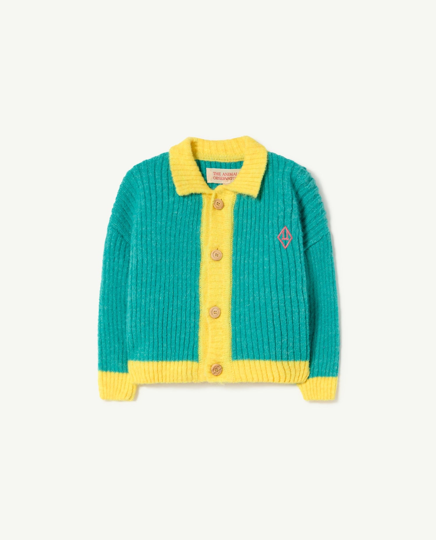 Bicolor Toucan baby cardigan