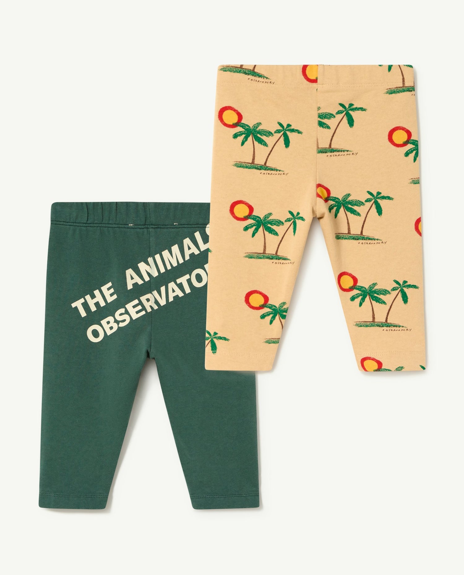 Pack Dark Green Penguin Baby Pants