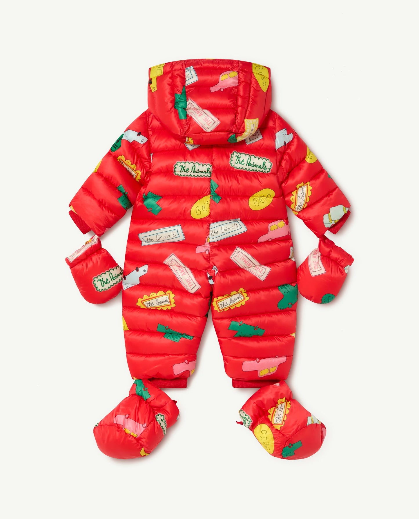 Bumblebee baby overall red