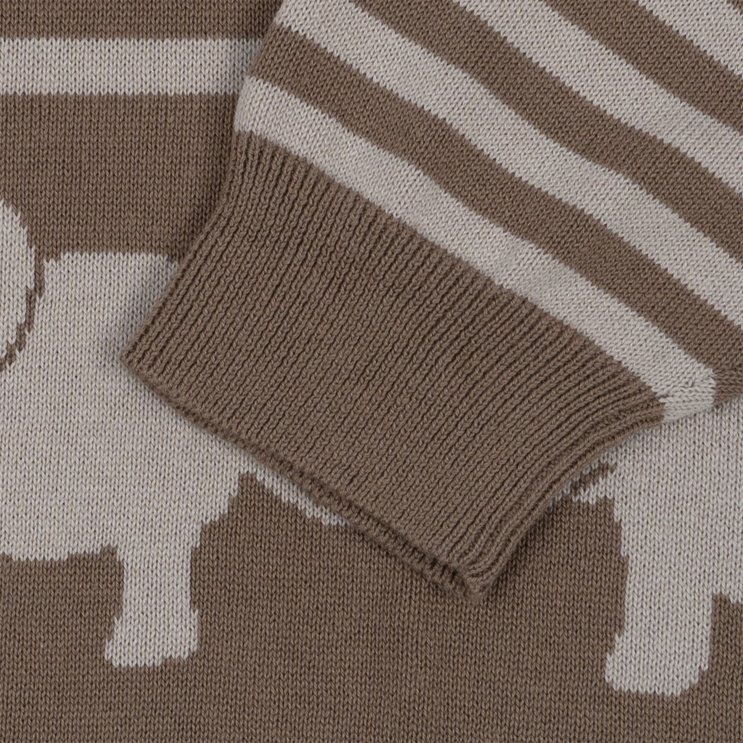 Loui knit blouse - Brown melange