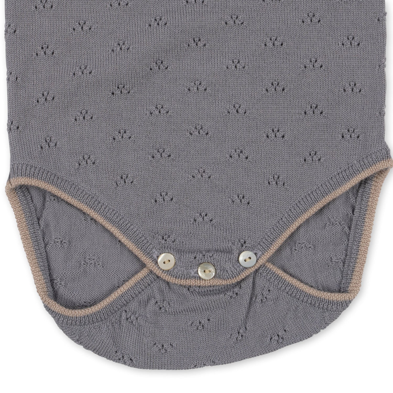 Valkan pointelle knit body - Monument