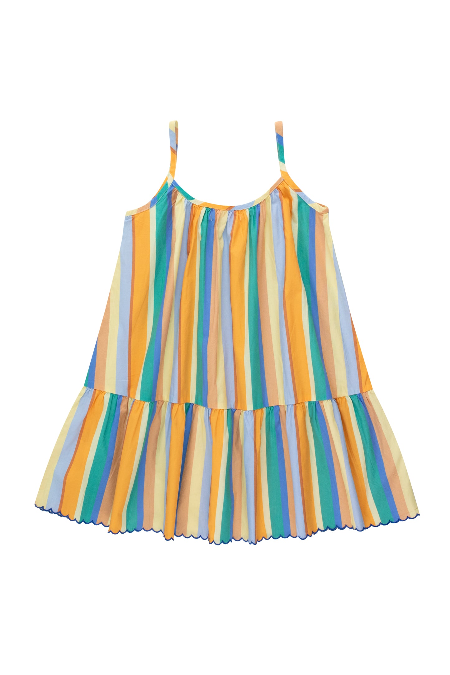 Multicolor strips dress