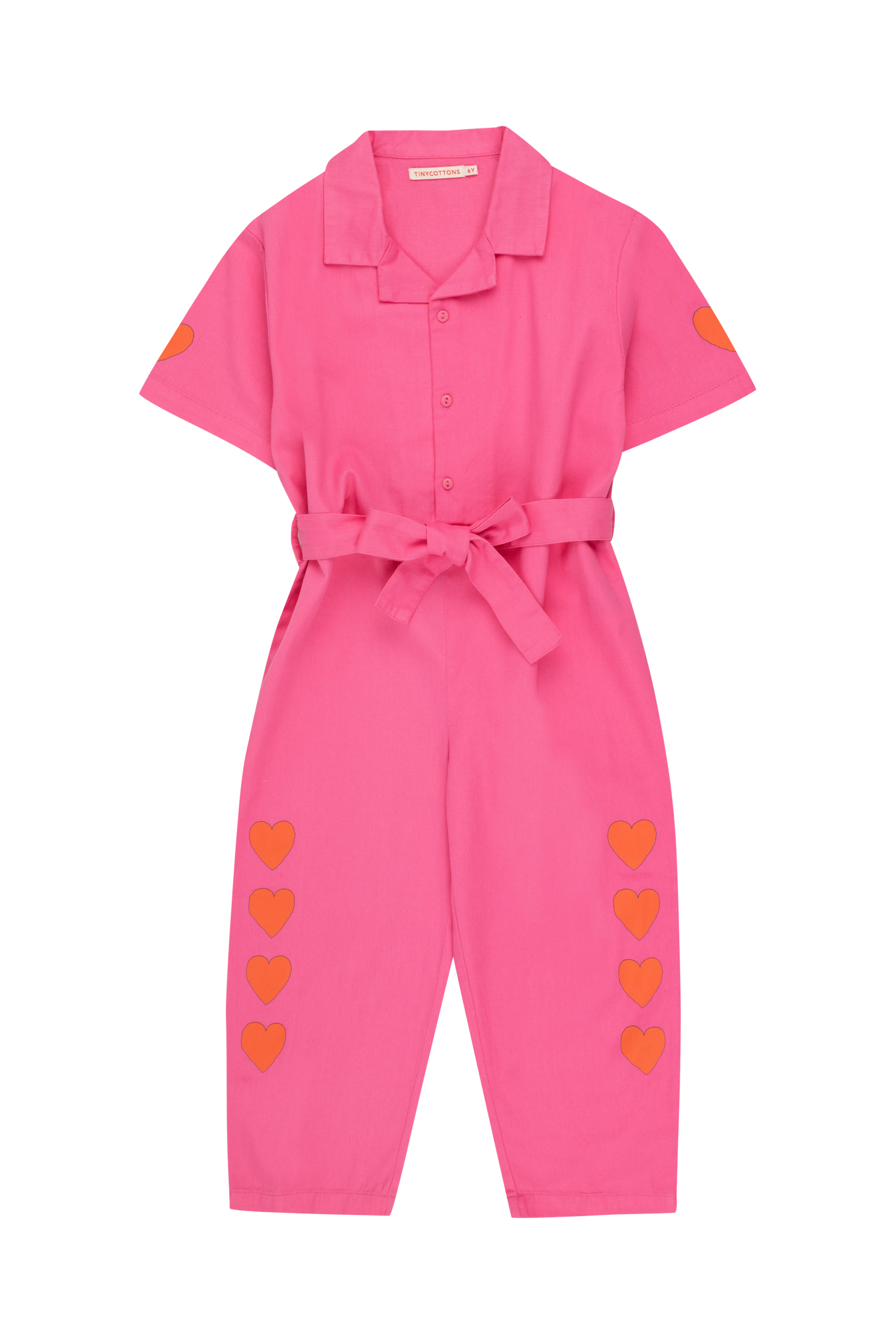 Herzen Jumpsuit dunkelrosa