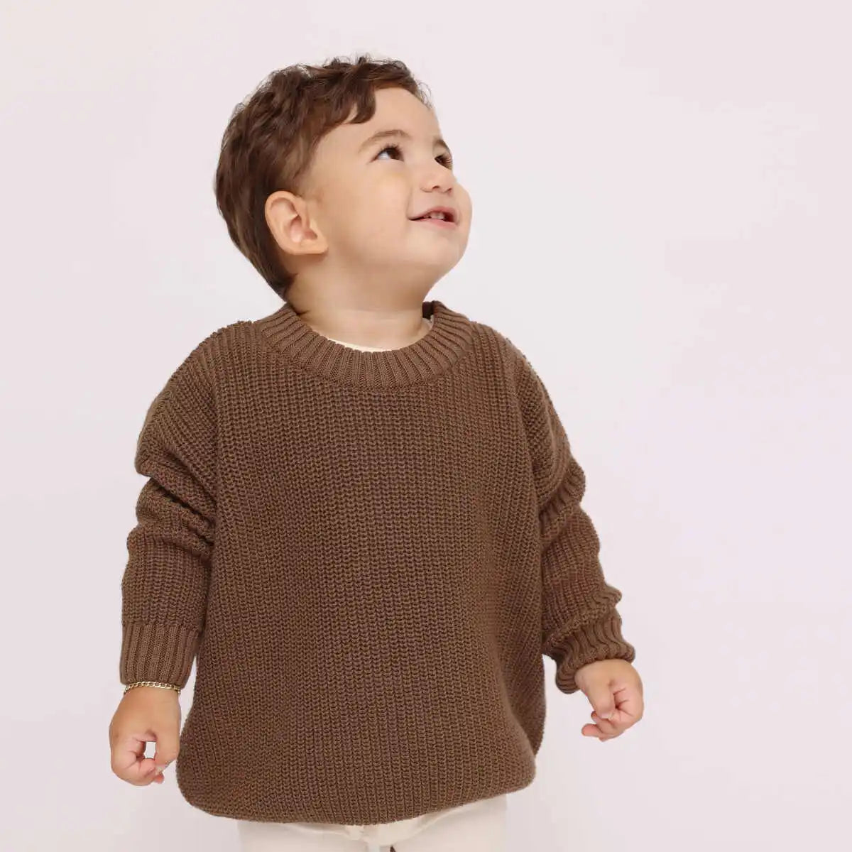 Chocolate knit sweater