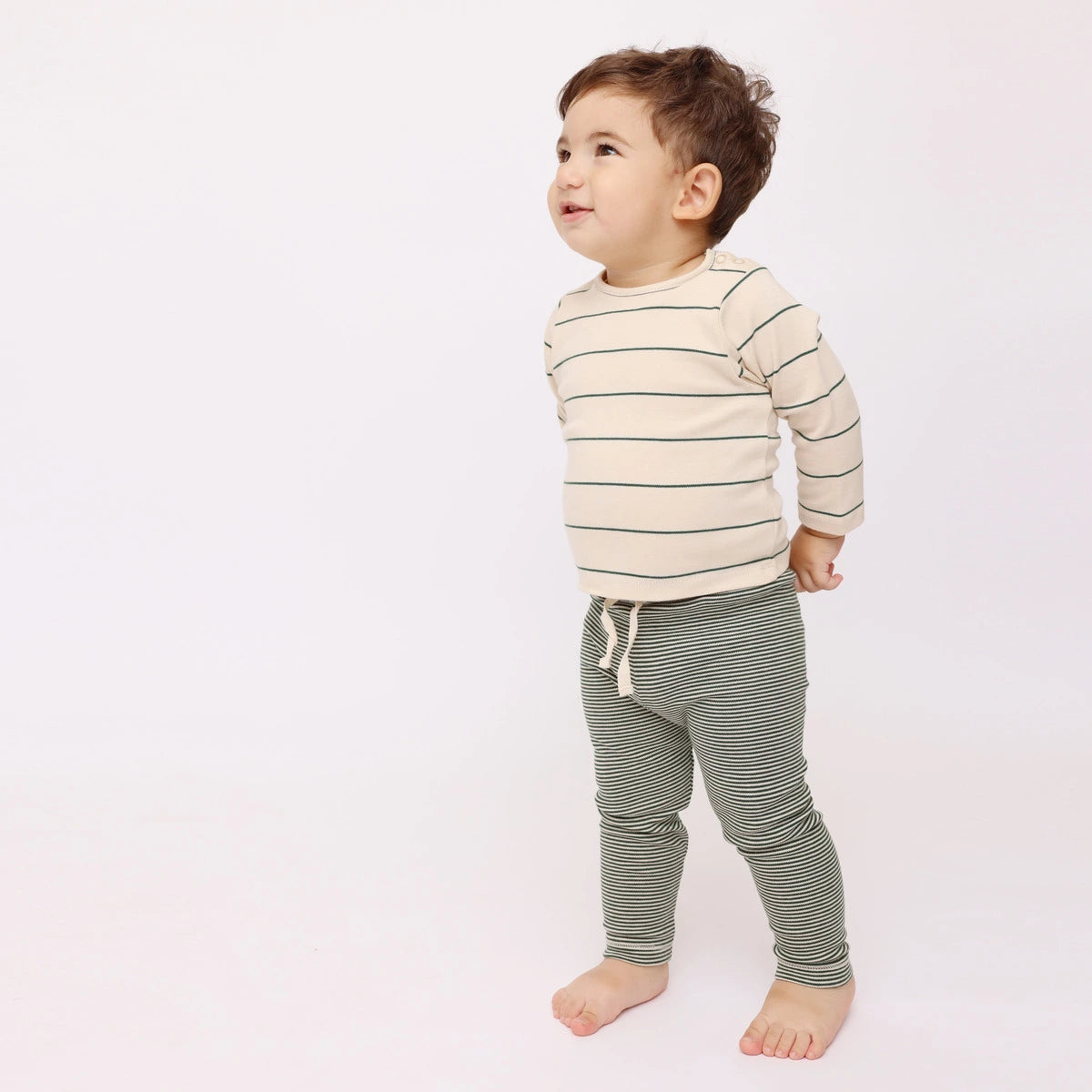 Langarmshirt mit Kiefernstreifen