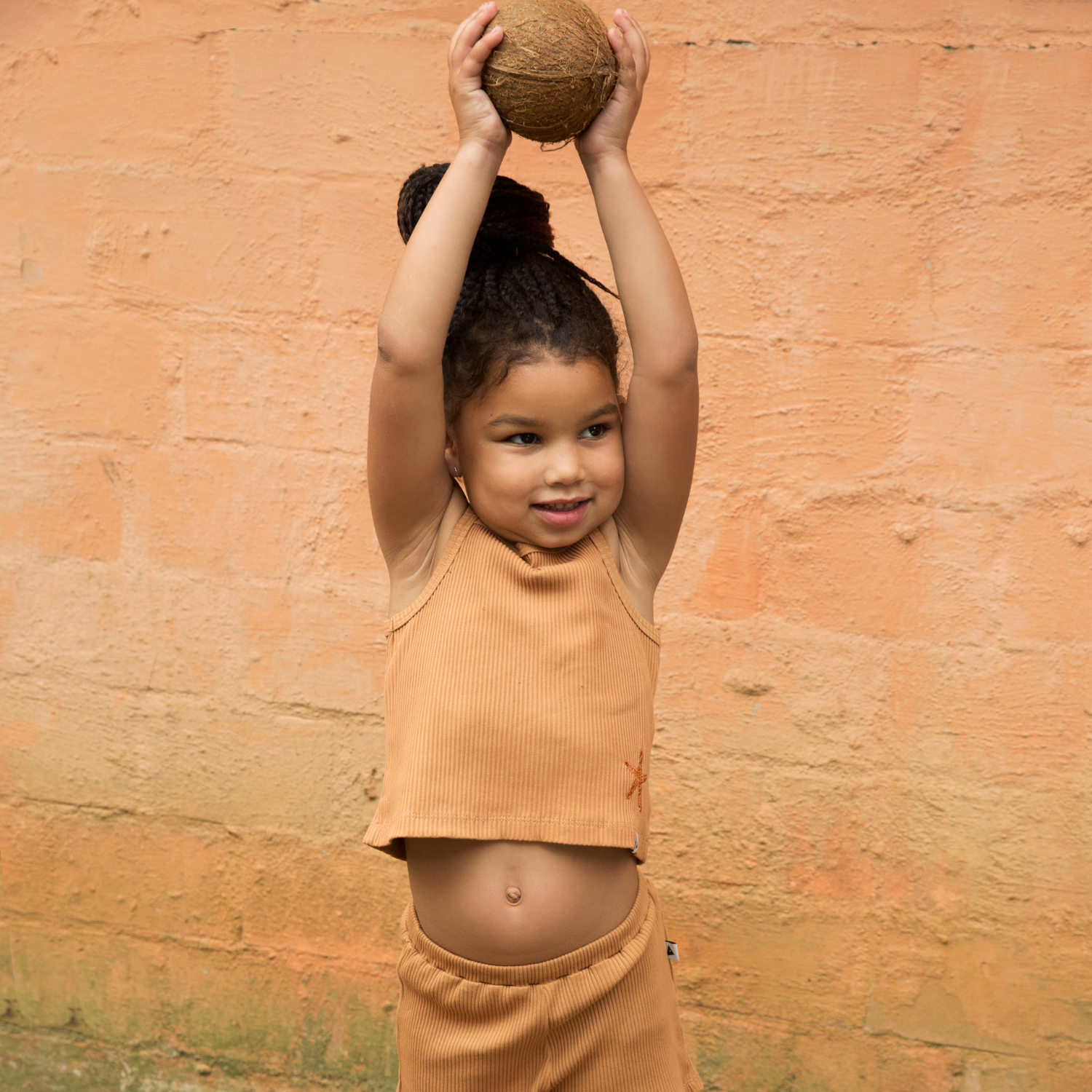 AMMEHOELA Ella Cropped Singlet Sun