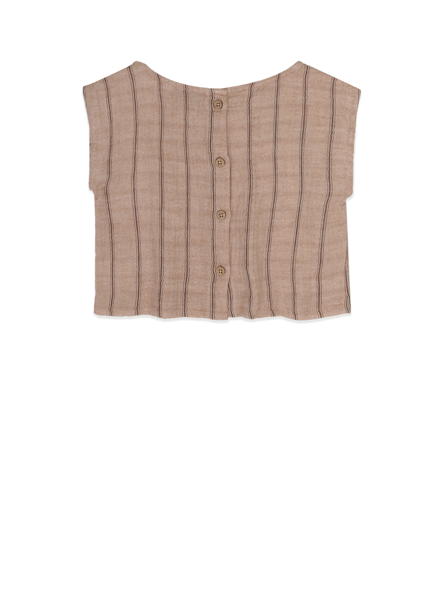 AMMEHOELA Lilly Cropped Top Beige