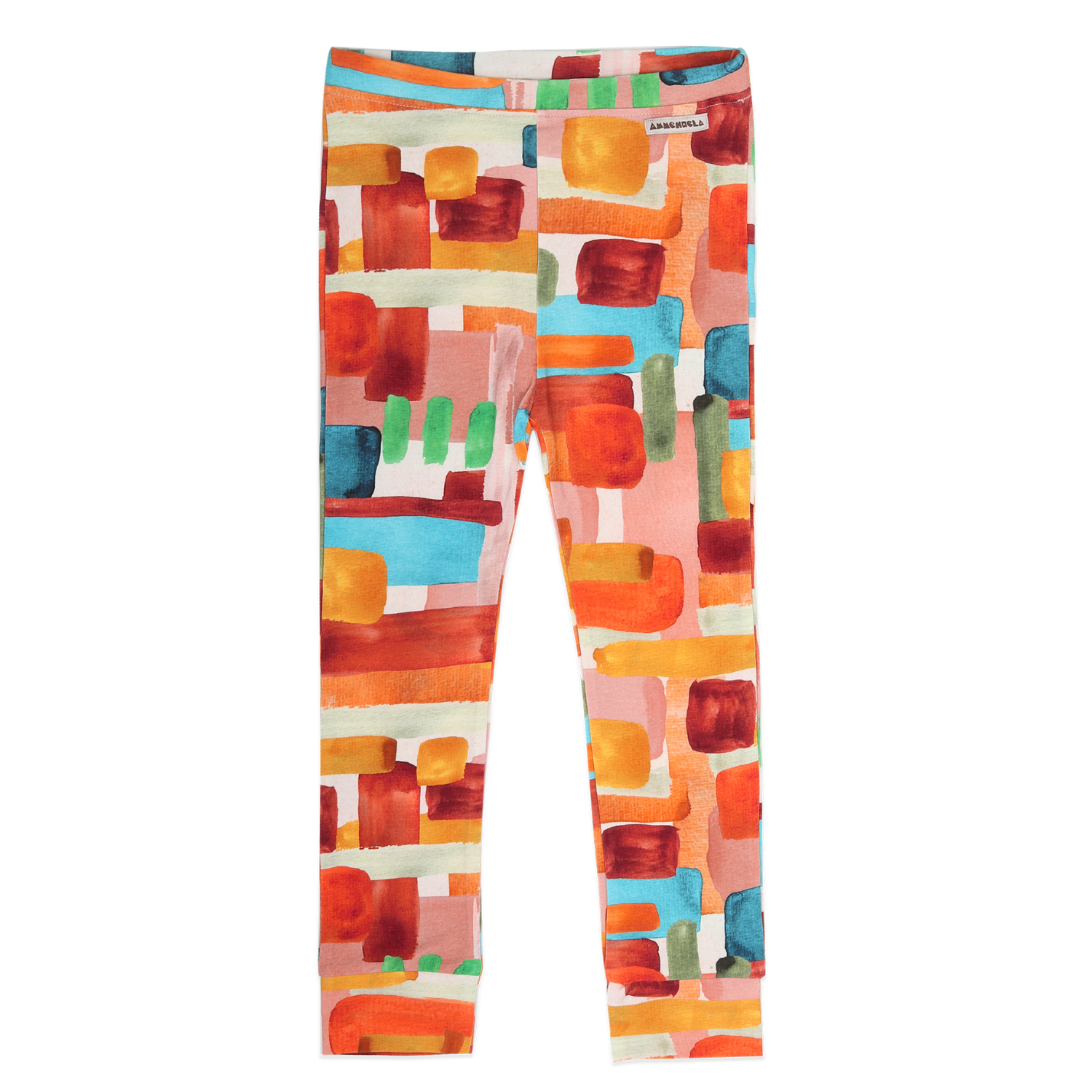 AMMEHOELA Artstripe Printed Leggings Orange