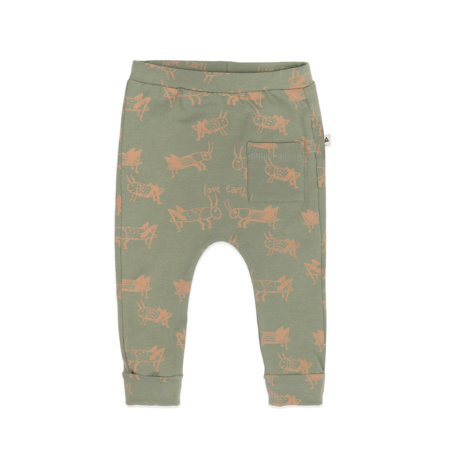 AMMEHOELA Grasshopper Patterned Leggings Olive