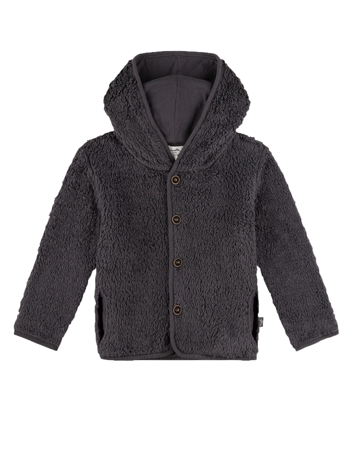 Sanetta fluffy jacket- grey