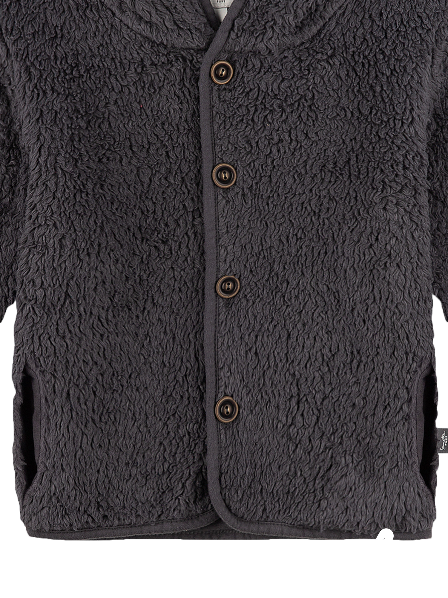 Sanetta fluffy jacket- grey