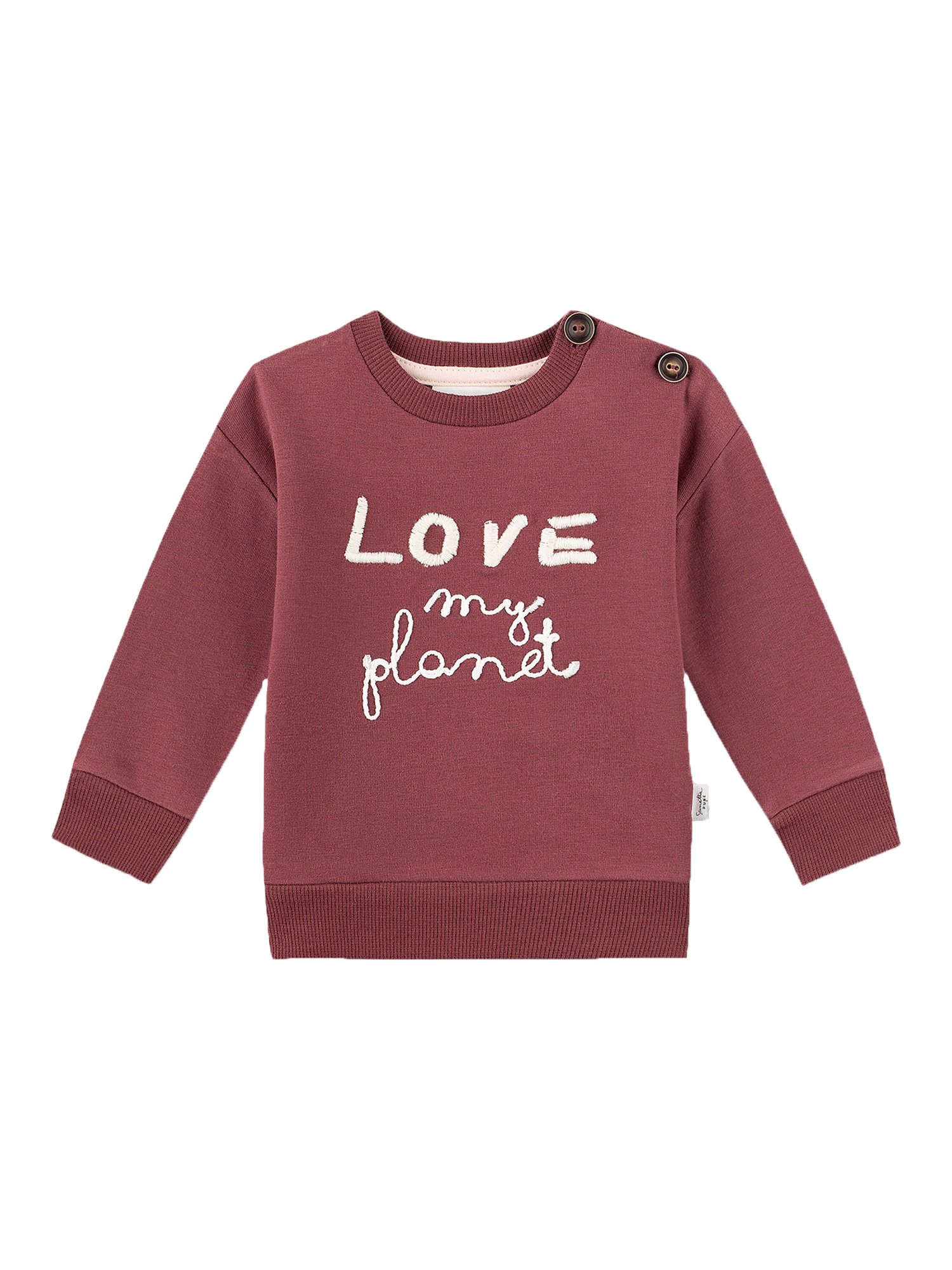 Love My Planet  Long Sleeve Sweatshirt-Red