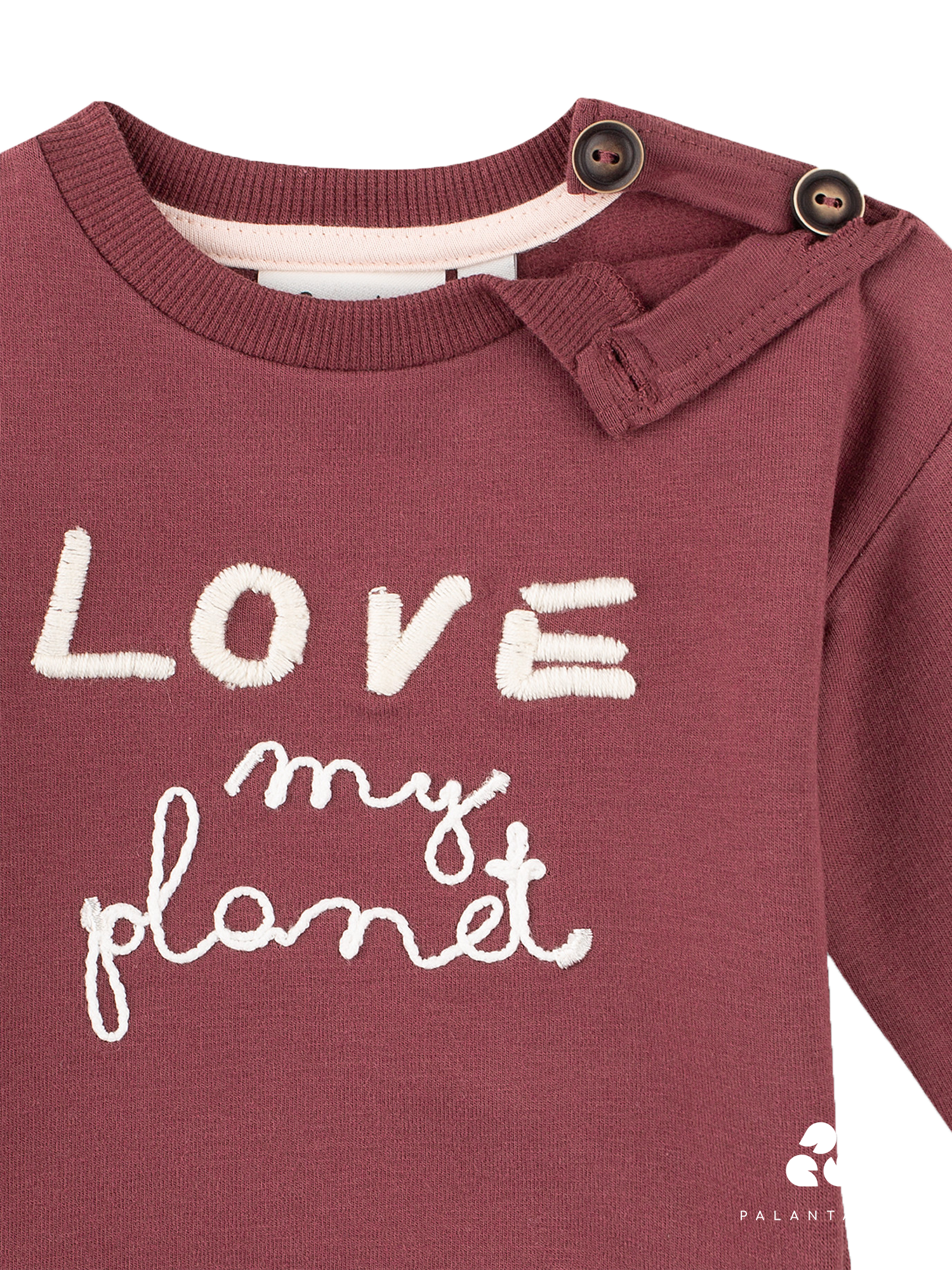 Love My Planet  Long Sleeve Sweatshirt-Red