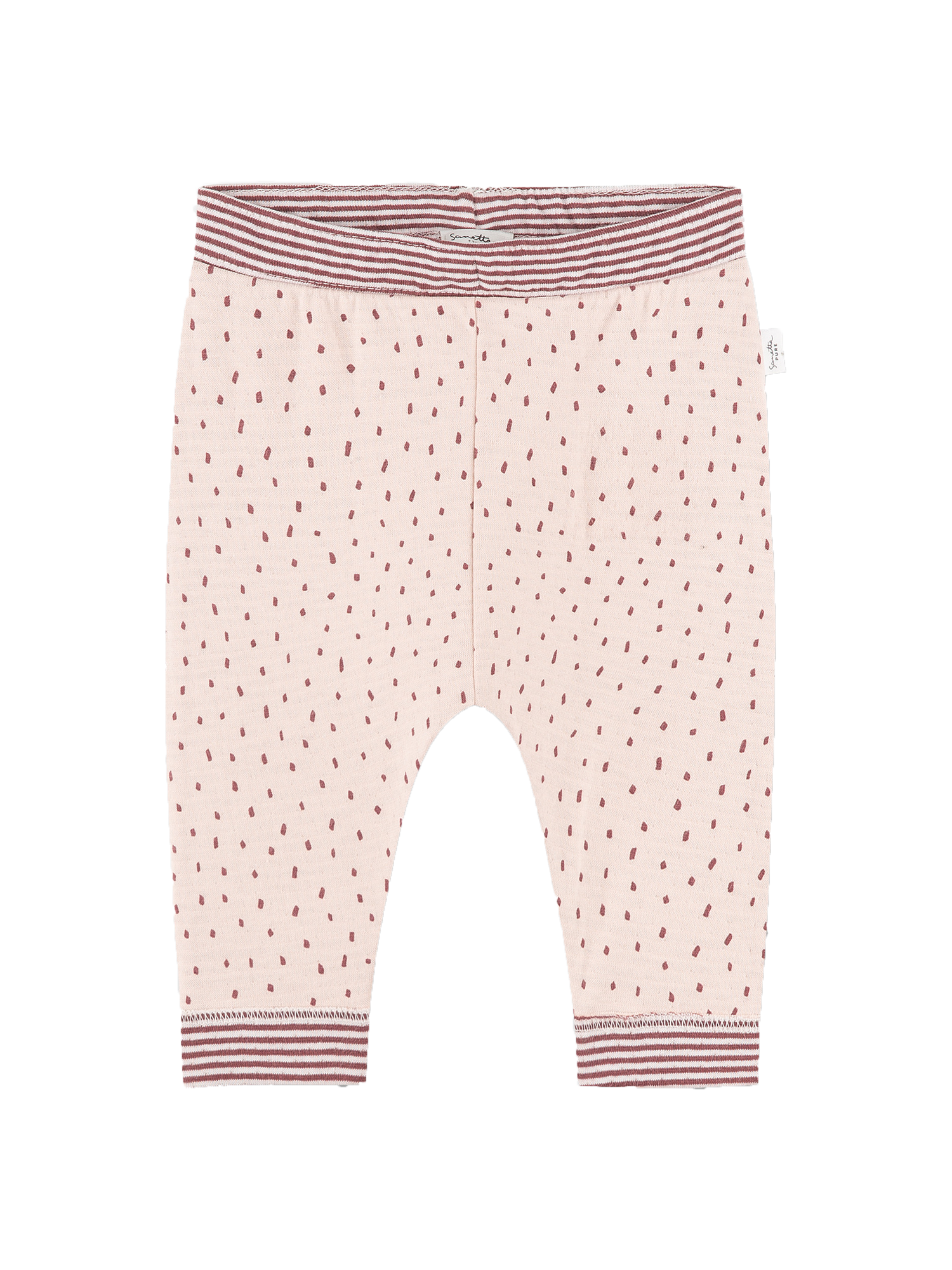 Polka leggings pink