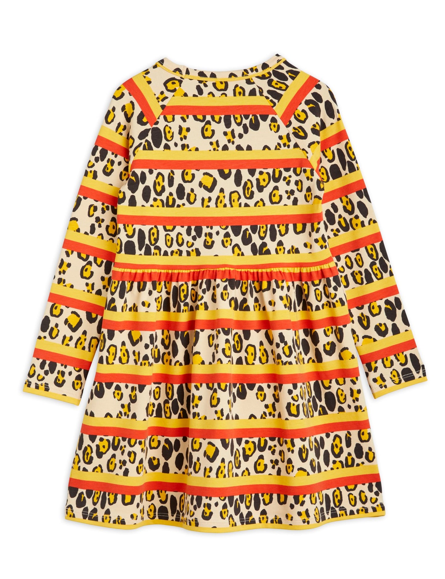 Leopard stripe aop is dress