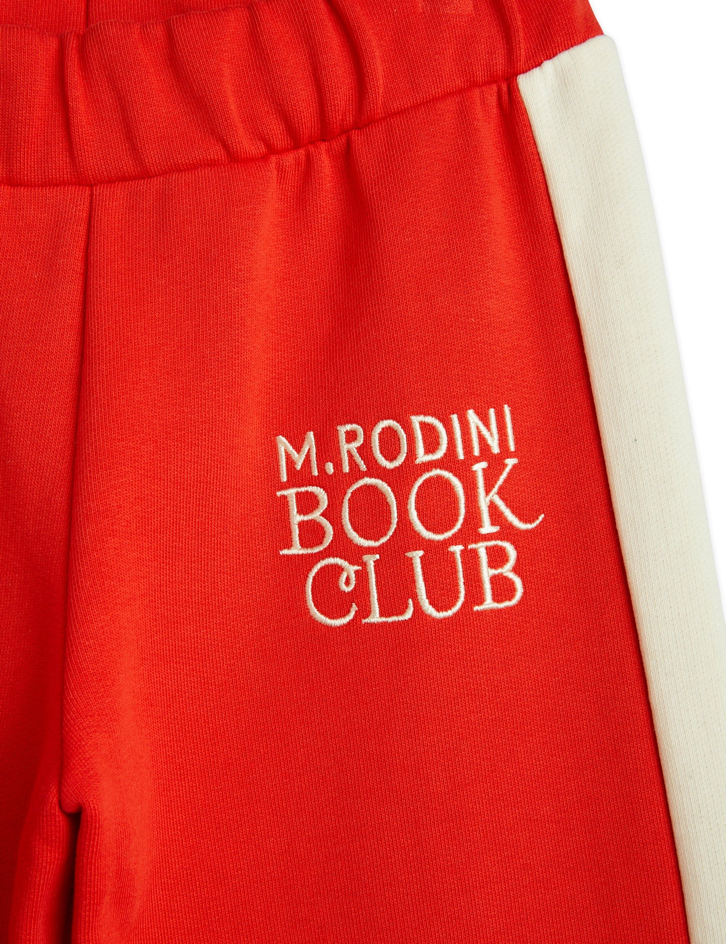 Book club emb sweatpants red