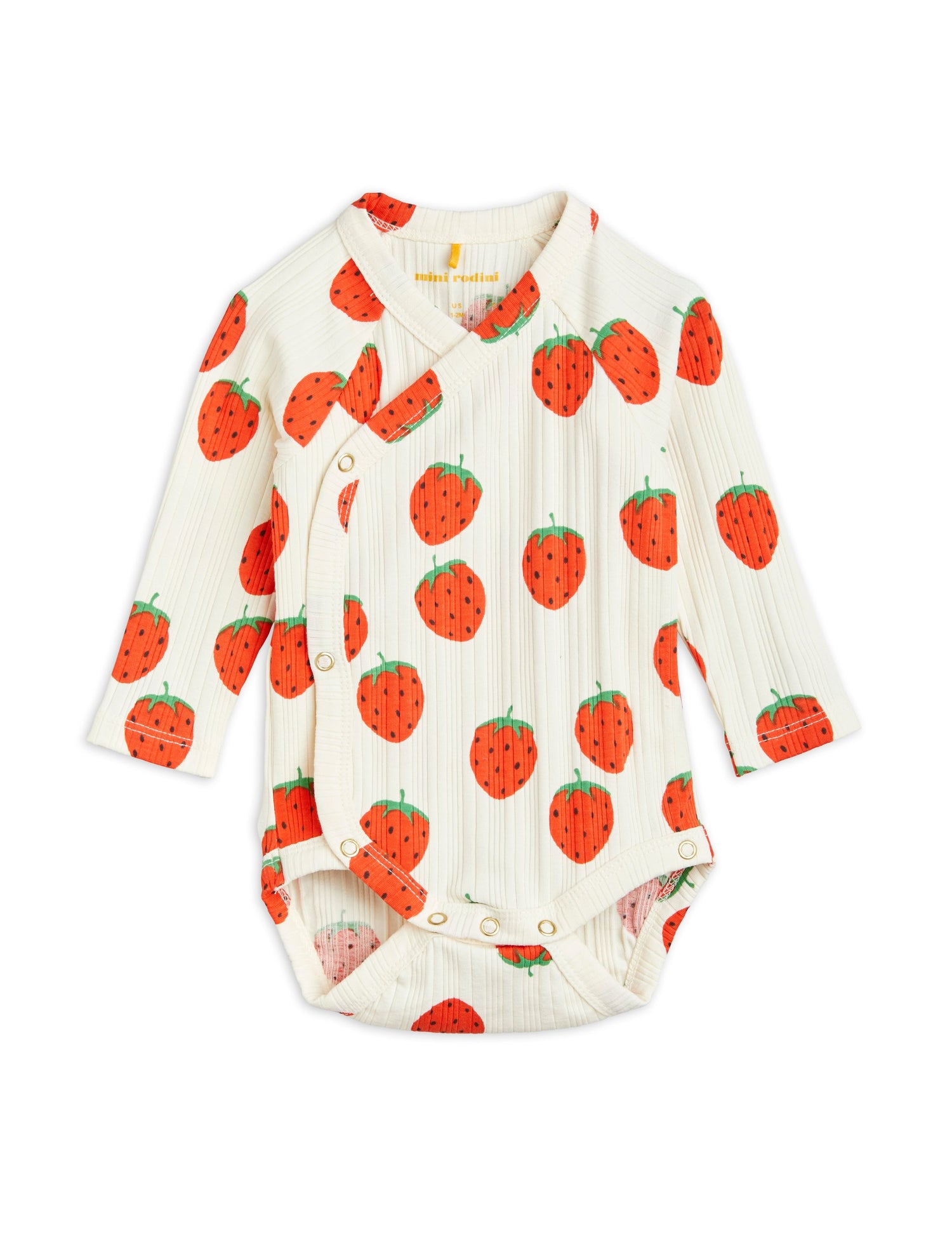 Strawberries aop wrap body